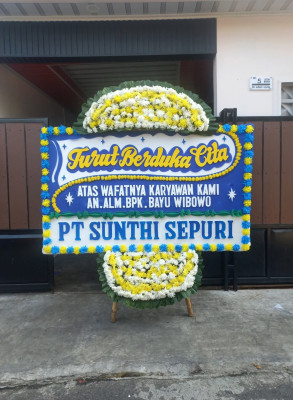 Papan Bunga Duka di Sipoholon